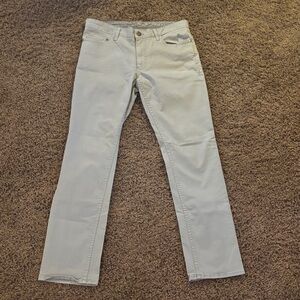 Calvin Klein Men's Straight Fit Light Gray Jeans